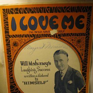 Antique Sheet Music: 1923 I Love Me - Will Mahoney
